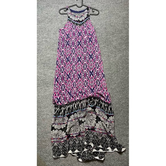 Express Dresses & Skirts - Express Womens Shift Dress Multicolor Lined Maxi Sleeveless Boho Mixed Print S